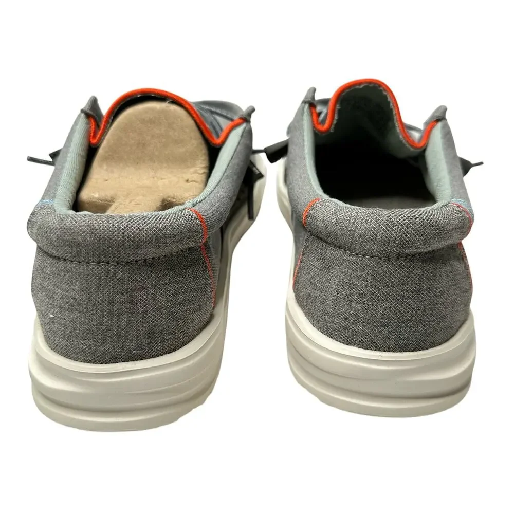 Hey Dude Men’s Wally Free Shoes Granite Gray Size 8 New w/ Tags - Picture 7 of 10